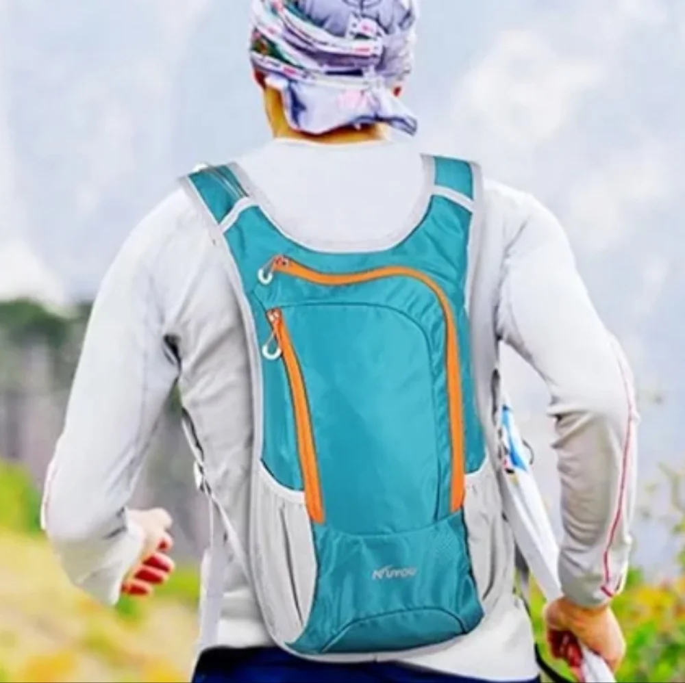 New Hydration Backpack Aqua and Gray In Color